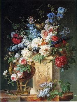 unknow artist Floral, beautiful classical still life of flowers.044